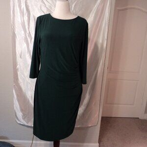 Green with Black Side Trim Dress
